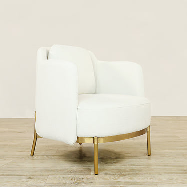 Furniture-Evi - Bouclé Armchair Lounge Chair-Bloomr