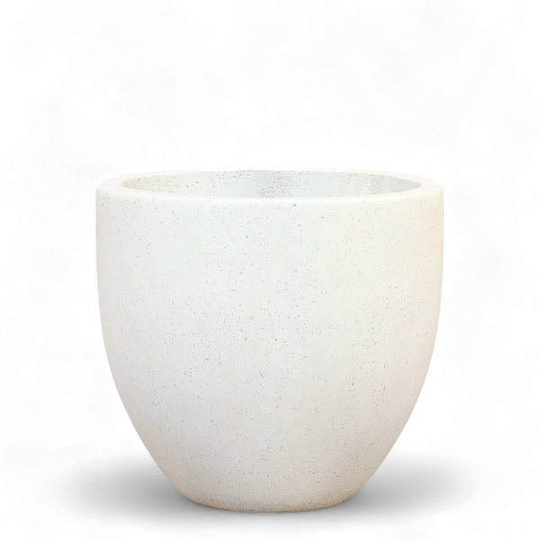 White Terrazzo Pot - Medium