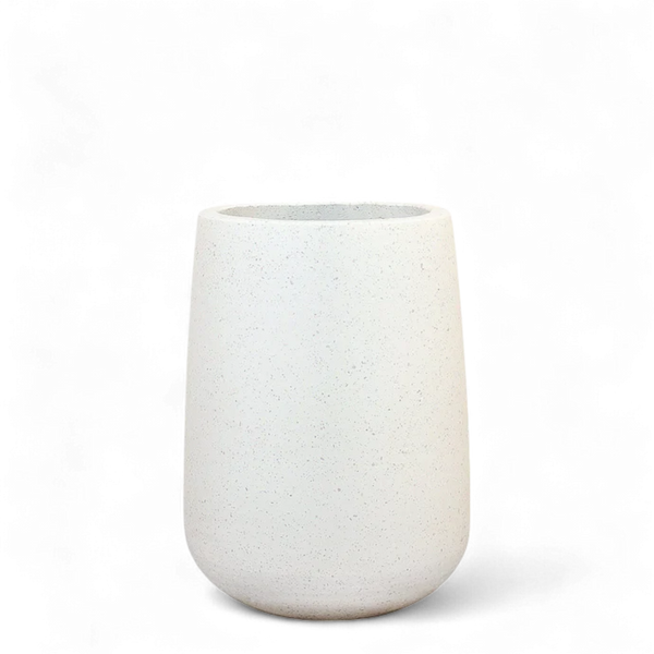 White Terrazzo Pot - Medium
