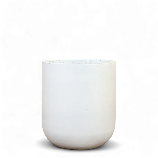 White Concrete Pot - Small