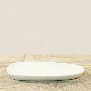 Marble Decor-Marble Oval Plate-Bloomr