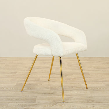 Furniture-Alice - Bouclé Dining Chair-Bloomr