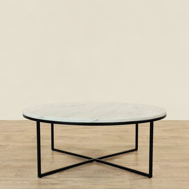 Furniture-Sauvage Round Coffee Table 90cm|120cm-Bloomr
