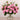 Floral Arrangement-Artificial Rose Arrangement in Glass Vase-Bloomr