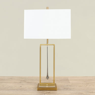 Lamps-Metal Table Lamp-Bloomr