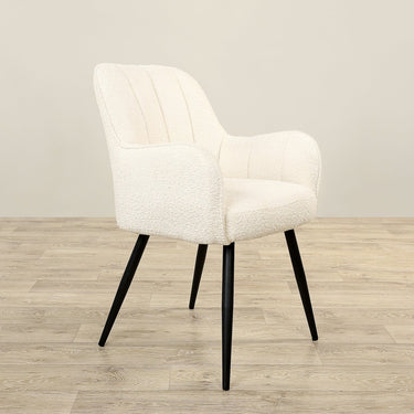 Furniture-Davis - Bouclé Dining Chair-Bloomr