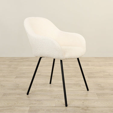 Furniture-Lodi - Bouclé Dining Chair-Bloomr