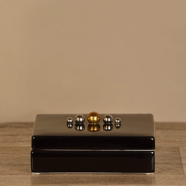 Accessories-Ceramic Black Jewel Box-Bloomr