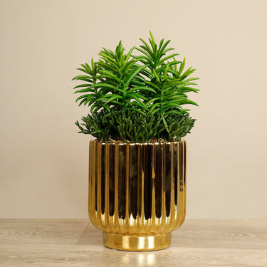 Floral Arrangement-Artificial Potted Succulent-Bloomr