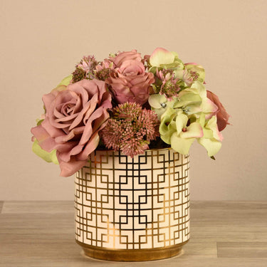 Floral Arrangement-Artificial Mixed Flower Arrangement-Bloomr