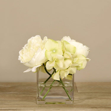 Flowers-Artificial Rose & Hydrangea Arrangement Discontinued-Bloomr