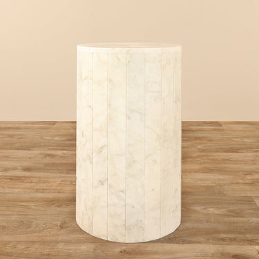 Furniture-Ava Marble Side Table-Bloomr