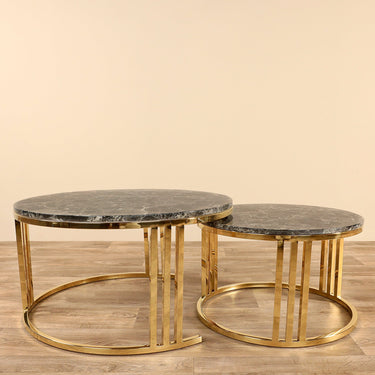 Furniture-Tae Marble Coffee Table-Bloomr