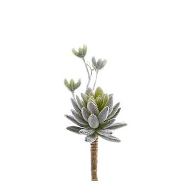 Greenery-Single Stem Flocking Succulent-Bloomr