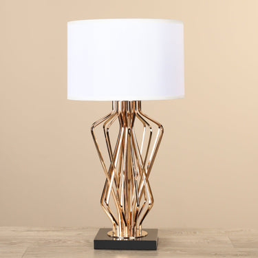 Lamps-Metal Table Lamp-Bloomr