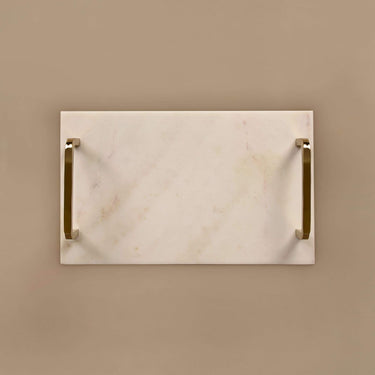 Marble Decor-Plain Marble Tray-Bloomr