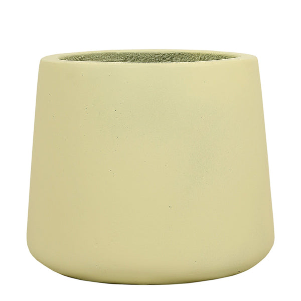 Большой круглый цементный горшок для дерева