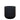 Pots-Black Concrete Pot - Medium-Bloomr