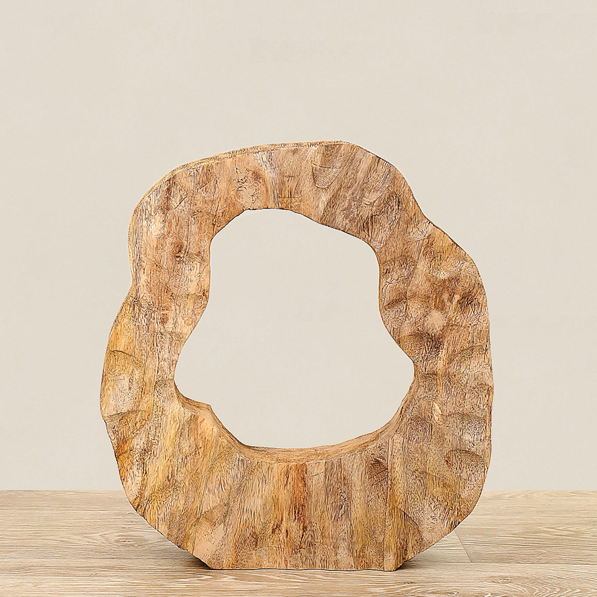 Chiseled Log Sculpture