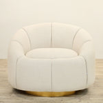 Santa - Bouclé<br>Swivel Armchair Lounge Chair - Bloomr