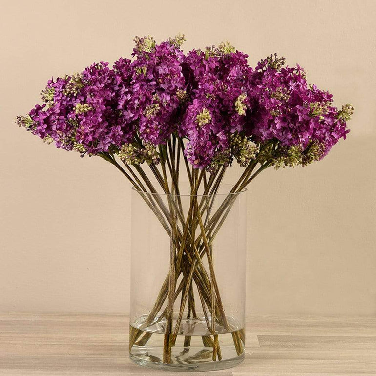Artificial Hybrid Arrangement in Glass Vase