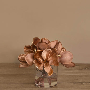 Flowers-Velvet Magnolia in Glass Vase-Bloomr