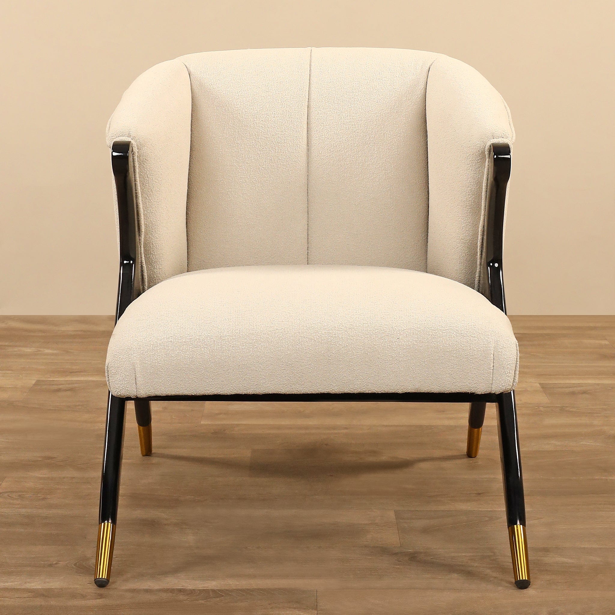 William - Bouclé <br> Armchair Lounge Chair - Bloomr